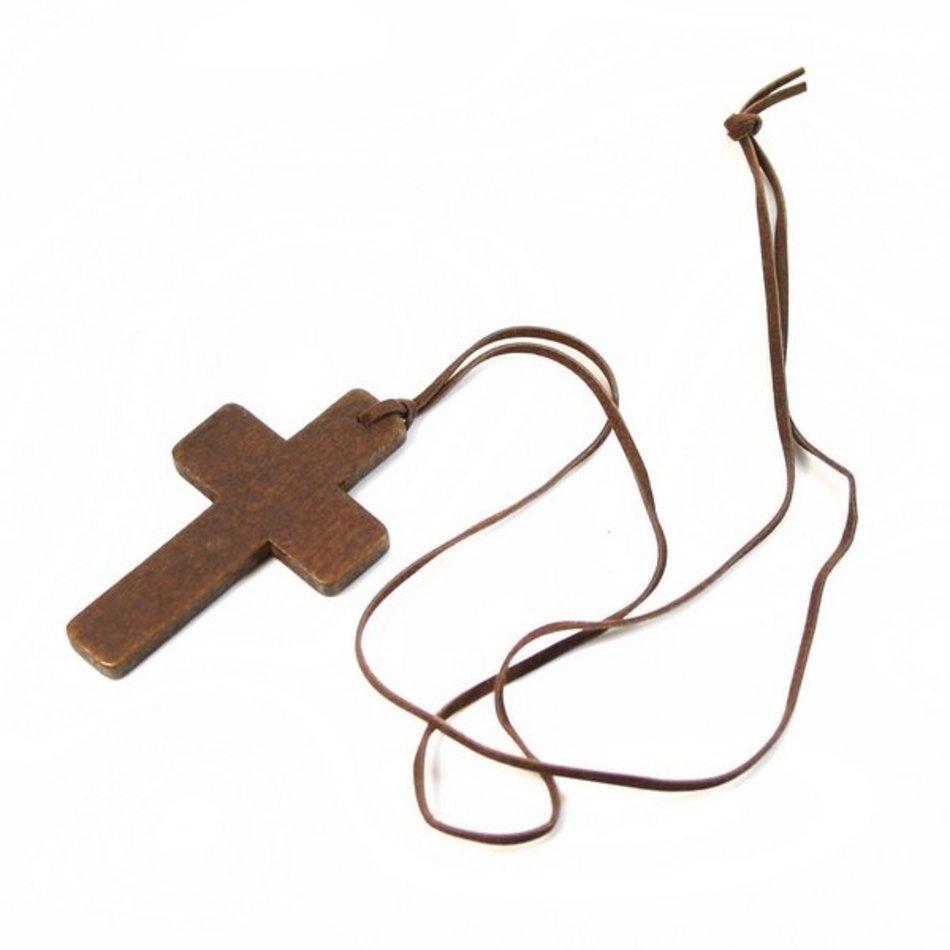 Wooden Cross Necklace