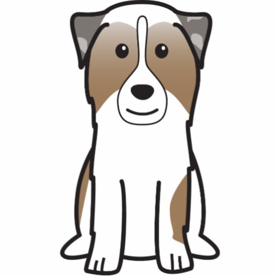 Cartoon Australian Shepherd