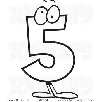 Number 5 Coloring Page