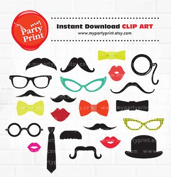Mustache Clip Art N12