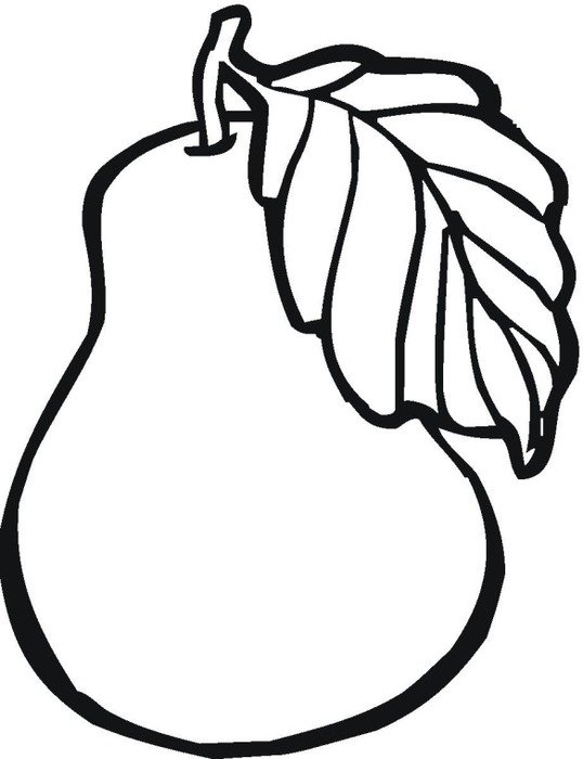 Pear Coloring Page
