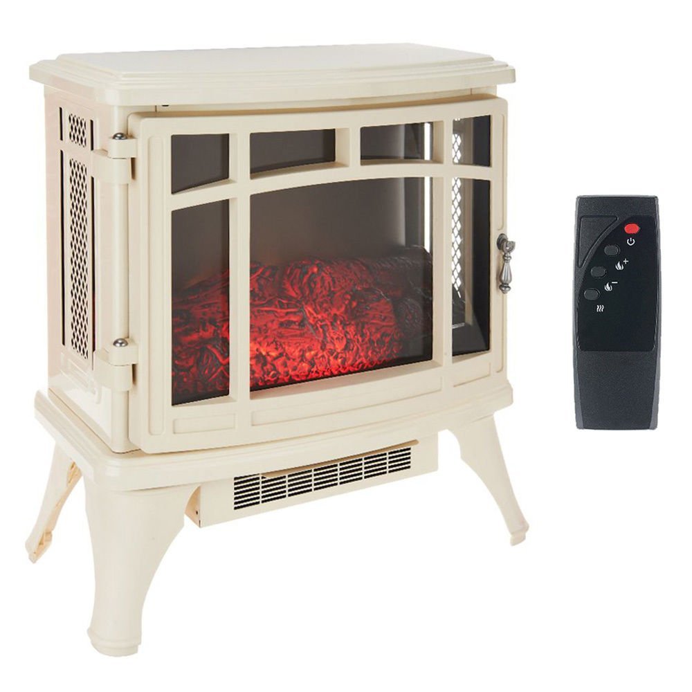 Cream Infrared Quartz Stove Heater with Flame Effect TOP SELLING ITEM