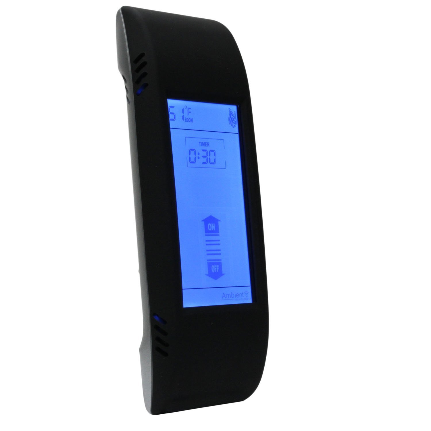 Ambient TSMT On/Off Timer Fireplace Remote Control with Backlit LCD