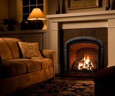 Large Gas Fireplace Logs | 10 Piece Set of Ceramic Wood Logs. All Types of Indoor, Gas Inserts, Ventless &amp; Vent... N7