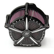 Air Filter,LOPEZ Black Air Cleaner Intake Filter Kits For 2008-2009 Motorcycle Harley Cross Bones Rocker Softail N4