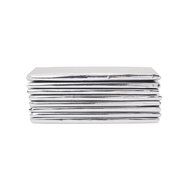 Foil Wrapper (Silver) - Pack of 100 Candy Bar Wrappers with Thick Paper Backing - Folds and Wraps Well - Best...