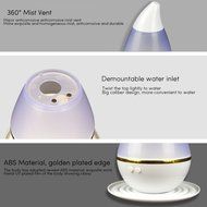 Air Humidifier StarVast Mini Ultrasonic Car Cool Mist Air Purifier 250ML USB Home &amp; Office Oil Aroma Diffuser... N9