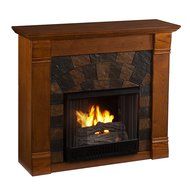 Southern Enterprises Elkmont Oak Electric Fireplace N6