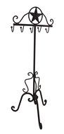 Rustic Western Star Wrought Iron Fireplace Tool Set N4