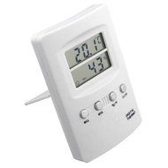 White New Humidity Digital LCD Indoor Outdoor Thermometer Hygrometer N2