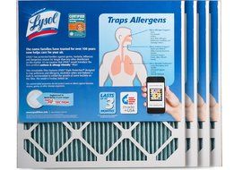 Lysol Triple Protection Furnace/AC Air Filter, 12" x 24" x 1", 2-Pack N55