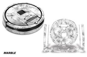 Skin Decal Wrap For iRobot Roomba 980 Vacuum Stickers Accessory Kit MARBLE
