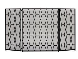 Deco 79 50378 Striking Metal Fire Screen, 51" W x 31" H N2