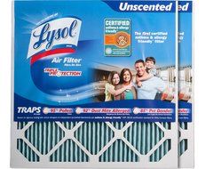 Lysol Triple Protection Furnace/AC Air Filter, 12" x 24" x 1", 2-Pack N60