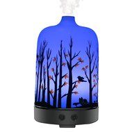 COOSA 100ml US Standard Plug Ultrasonic Aromatherapy Essential Oil Diffuser Cool Aroma Mist Humidifier with Multi-colored... N9