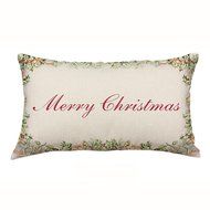 Christmas Pillow Case,Beautyvan Christmas Rectangle Cotton Linter Pillow Cases Cushion Covers (C)