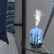 COOSA 100ml US Standard Plug Ultrasonic Aromatherapy Essential Oil Diffuser Cool Aroma Mist Humidifier with Multi-colored... N11