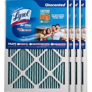 Lysol Triple Protection Furnace/AC Air Filter, 12" x 24" x 1", 2-Pack N63