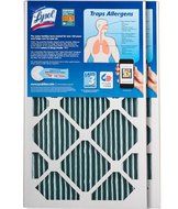Lysol Triple Protection Furnace/AC Air Filter, 12" x 24" x 1", 2-Pack N64