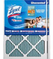 Lysol Triple Protection Furnace/AC Air Filter, 12" x 24" x 1", 2-Pack N65