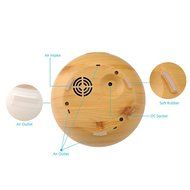 VicTec New Wood Grain 300ml Aroma Essential Oil Diffuser Ultrasonic Cool Mist Whisper-Quiet Humidifier with 7... N6