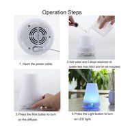 REDGO 3 IN 1 Aroma Essential Oil Diffuser 100ML, Ultrasonic Aromatherapy Diffuser, Cool Mist Humidifier, Air Purifier... N6