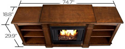 Real Flame Hawthorne Gel Fireplace - Burnished Oak N2