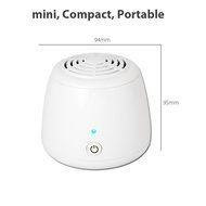 Masall White Mini Air Purifier Portable Ozone Generator Air Cleaner for Bedroom Refrigerator Toilet N4