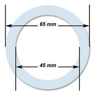 Cuisinox GAS-3FSIL Silicone Gasket for 3 Cup Firenza &amp; 4 Cup Barista, , White