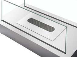 Ignis Portable Tabletop Ventless Bio Ethanol Fireplace - Tower (Stainless Steel) N7