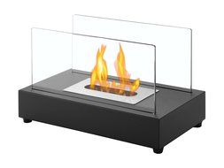 Ignis Portable Tabletop Ventless Bio Ethanol Fireplace - Tower (Stainless Steel) N8