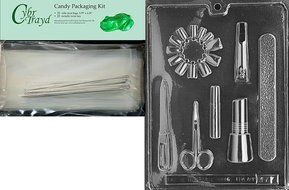 Cybrtrayd J077 Manicure Kit Chocolate Candy Mold with Exclusive Cybrtrayd Copyrighted Chocolate Molding Instructions