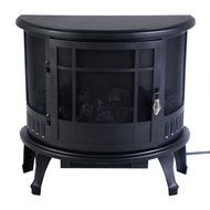 Free Standing Electric 1500W Fireplace Heater Fire Flame Stove Wood Adjustable - Compact Design Great for All... N4