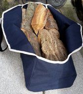 Firecorner - Collapsible, Dust-Proof Firewood Bag Log Carrier. Wood bag equipped with wide smooth handles for... N2