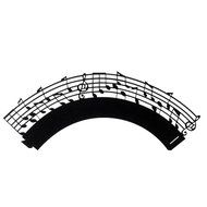 Anself 50Pcs Lace Muffin Case Cupcake Paper Cup Liner, Music Notes Staff Pattern