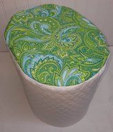Quilted Green Blue Paisley Keurig Coffee Brewing Systems Cover (K2.0 K200 &amp; K250, Navy Blue)