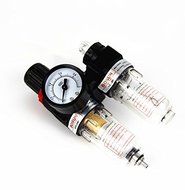 Edealing Air Pressure Regulator Water Oil Separator Airbrush Compressor Trap Filter Gauge