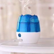 Merryshop@ Mini USB Desk Roses Dazzle Humidifier Freshener Household Air Cleaner Purifier (Blue) N3