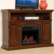 ChimneyFree Lynwood Electric Fireplace Entertainment Center in Vintage Cherry - 18MM4105-C233