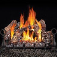 Napoleon GL24NE 24&quot; Electronic Ignition Vented Natural Gas Log Set with 60 000 BTU of Heating Power PHAZER log...