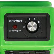 XPOWER X-2480A Professional 3 Stage Filtration HEPA Purifier System Mini Air Scrubber - Green N6