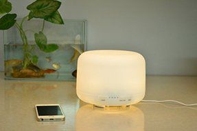 400ml Round Home Big Series LED Aroma Diffuser Essential Oil Air Humidifier FD23W by Purple-Violet N2