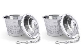 Tea Infuser PER-IHOME Set of 2 Stainless Steel Mesh Tea Filter - Perfect Strainer for Loose Leaf Tea