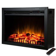 Golden Vantage 23" 5200 BTU 1500W Adjustable Freestanding Tempered Glass Made Electric Stove Fireplace Heater...