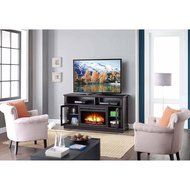 Brown Whalen Remote Control Barston Fireplace Media Console For TV's Up To 70" N2