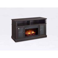 Brown Whalen Remote Control Barston Fireplace Media Console For TV's Up To 70" N3