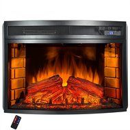AKDY Freestanding 6 Setting LED Backlights Tempered Glass Adjustable Electric Fireplace Heater w/ Remote Control... N2