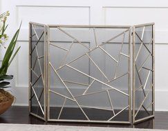 Uttermost Armino Modern Fireplace Screen N2