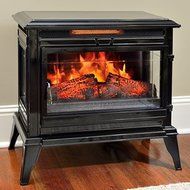 Jackson Black Infrared Electric Fireplace Heater - CS-25IR-BLK