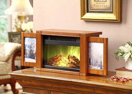 Muskoka MPF-BWL Electric Picture Frame Personal Fireplace with Multiple Setups N2